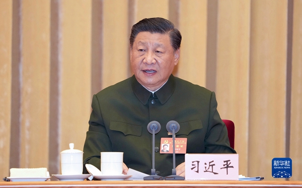 习近平在出席军队领导干部会议时强调 认真学习宣传贯彻党的二十大精神 奋力实现建军一百年奋斗目标